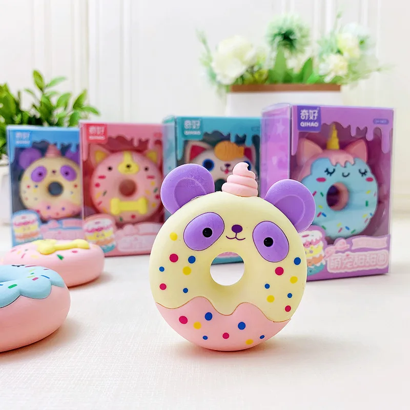 Мультяшный ластик Пончик милая форма детский студенческий подарок |