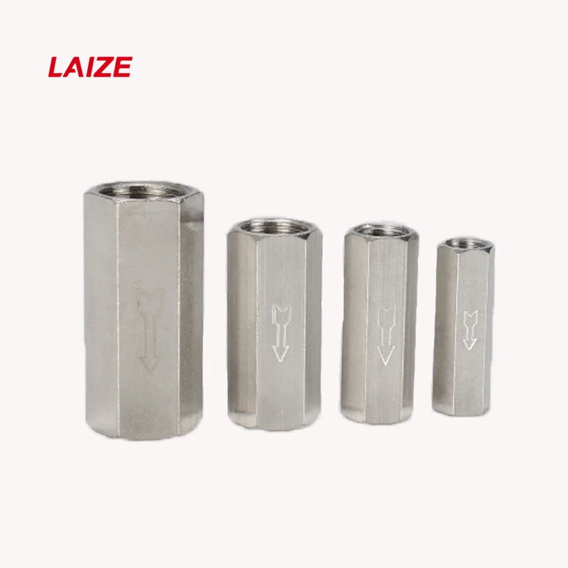 Пневматический обратный клапан шестиугольный медный никелированная внутренняя