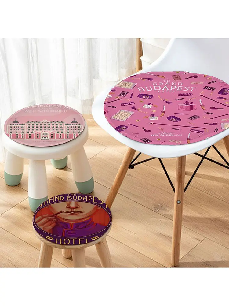 

The Grand Budapest Hotel Movie Simplicity Multi-Color Seat Cushion Office Dining Stool Pad Sponge Sofa Mat Non-Slip Buttocks Pad