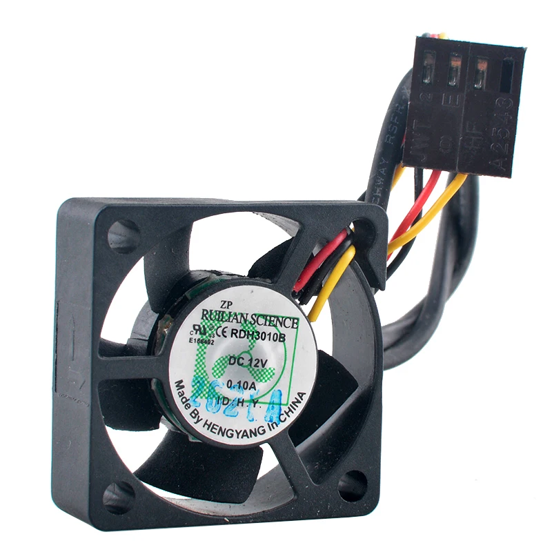 Фото RDH3010B 3 см 30 мм вентилятор 30x30x10 мм DC12V 0,10A двойной шарикоподшипник тихий охлаждающий вентилятор для материнской платы CPU №4