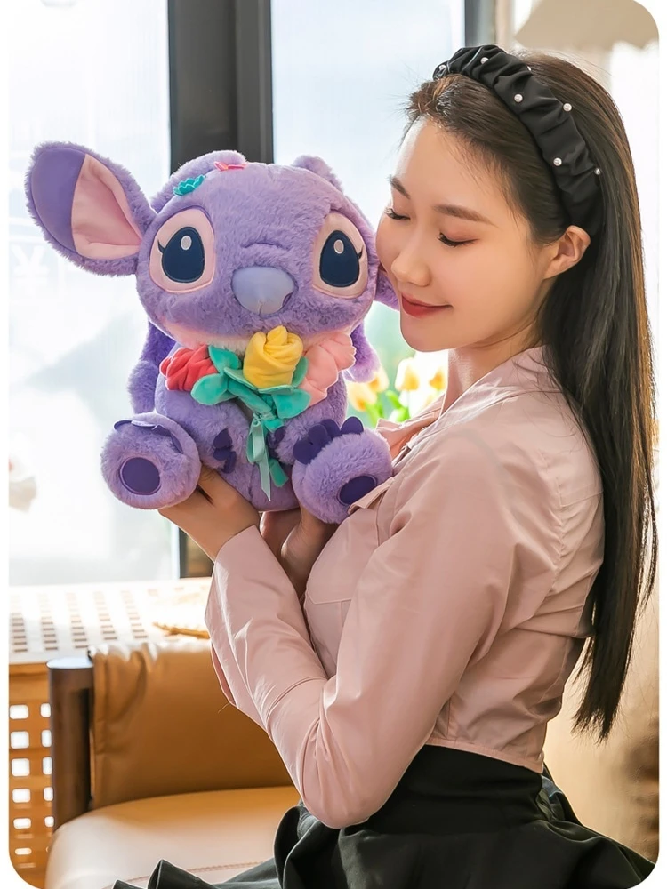 Плюшевая Кукла Дисней Лило Лаванда Таро Мягкий Фиолетовый Ангел Мягкая Игрушка