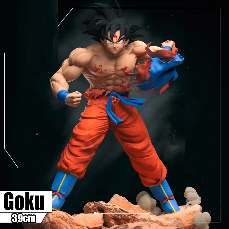 

39cm Dragon Ball Z Son Goku Figure Super Saiyan Goku GK Statue Pvc Action Figure Collectible Model Toys for Children Gifts