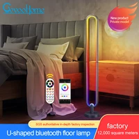 floor lamps for living room bright led bedroom study lustre with bluetooth and remote control