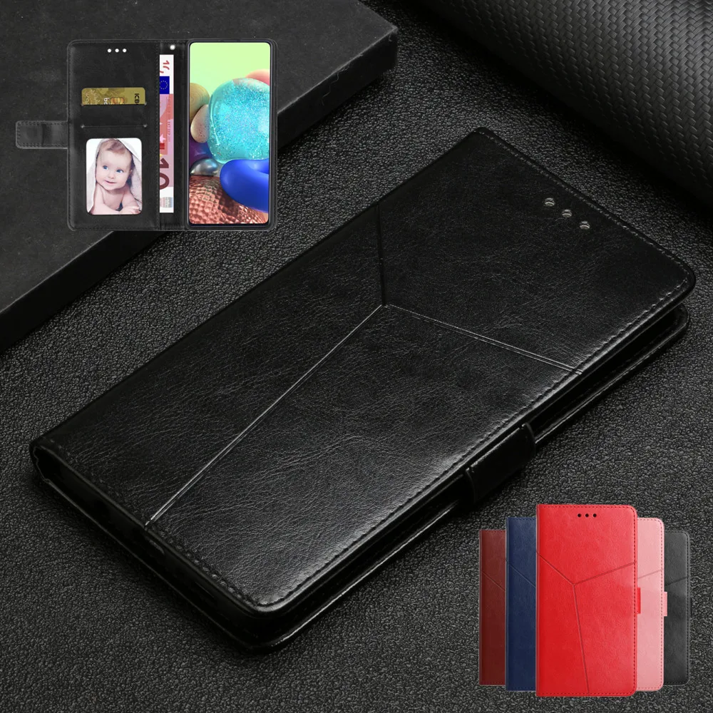 

Fundas Case for Samsung Galaxy A24 4G A23 5G A34 A14 A04 A04S A72 A52 A13 A03 Core A53 A33 A73 Wallet Leather Flip Solid Cover