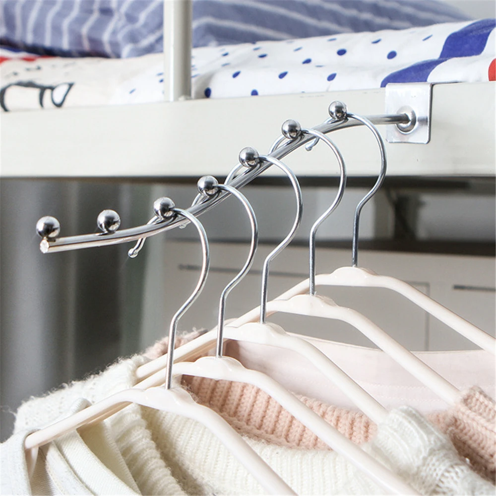 

Bedroom Clothes Hanger with Multi-node Hanging Hook Hanger for Bedside Dormitory Coat Organizer Coat Rack Hook for Space Saving
