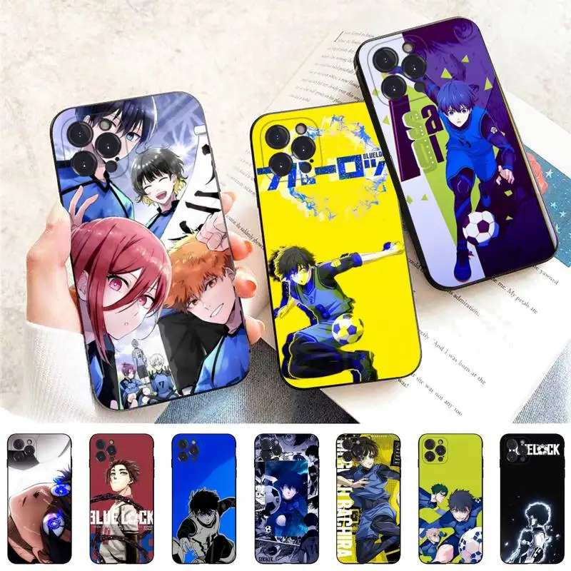 

Blue Lock Anime Phone Case For iPhone 6 7 8 Plus 11 12 13 14 Pro SE 2020 MAX Mini X XS XR Back Funda Cover