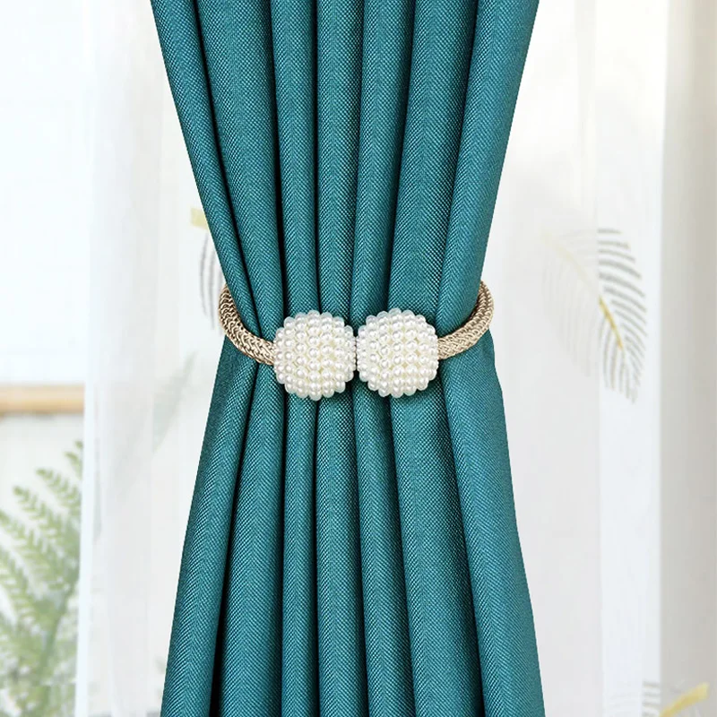 

1pc Pearl Magnetic Curtain Clip Curtain Holders Tieback Buckle Clips Hanging Ball Buckle Tie Back Curtain Accessories
