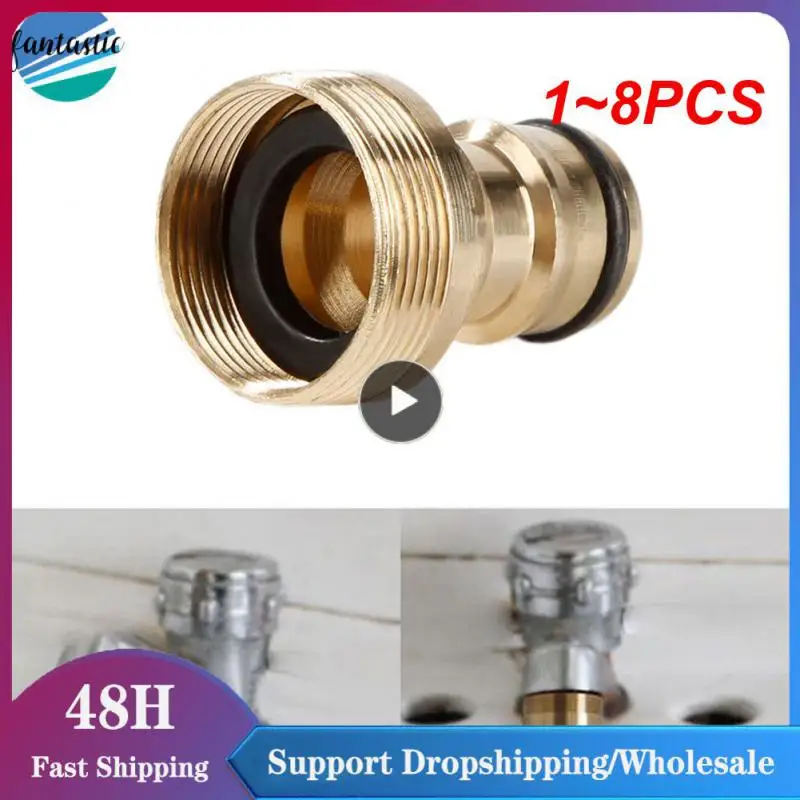 

1 ~ 8 шт латунный кран стандартный адаптер водяной пистолет для стиральной машины БЫСТРОЕ СОЕДИНЕНИЕ ФИТИНГИ 1/2 "3/4" Резьбовая соска соединение сад