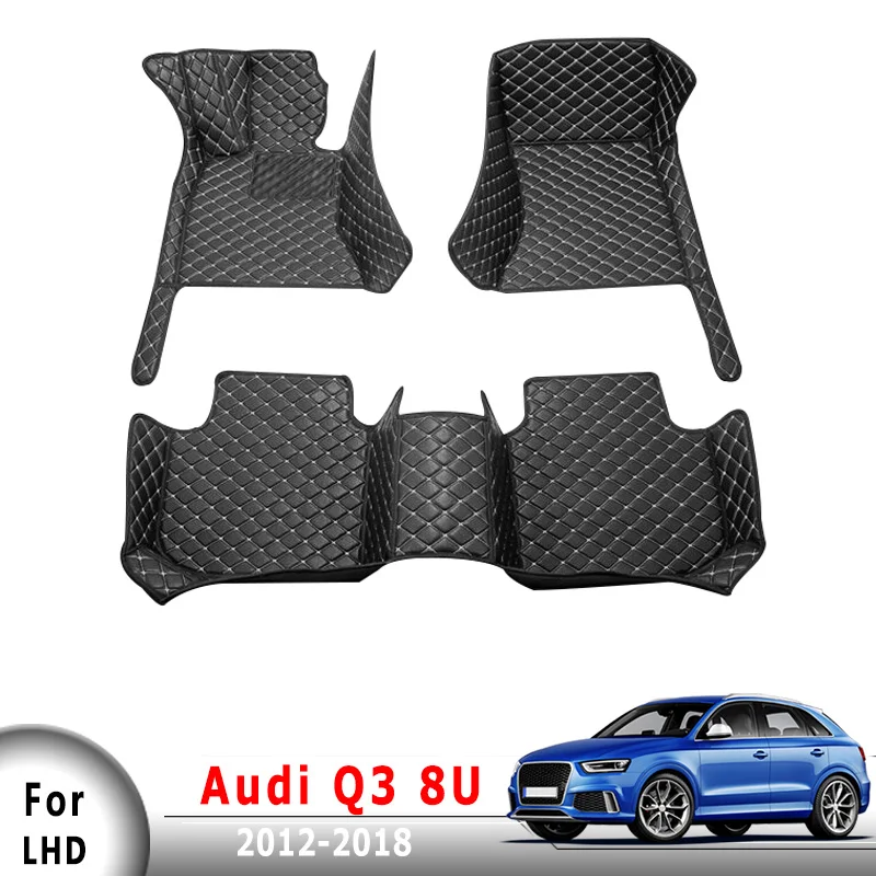 

Автомобильные коврики для Audi Q3 8U 2012 2013 2014 2015 2016 2017 2018, коврики, кожаные коврики для салона автомобиля, аксессуары для автомобиля