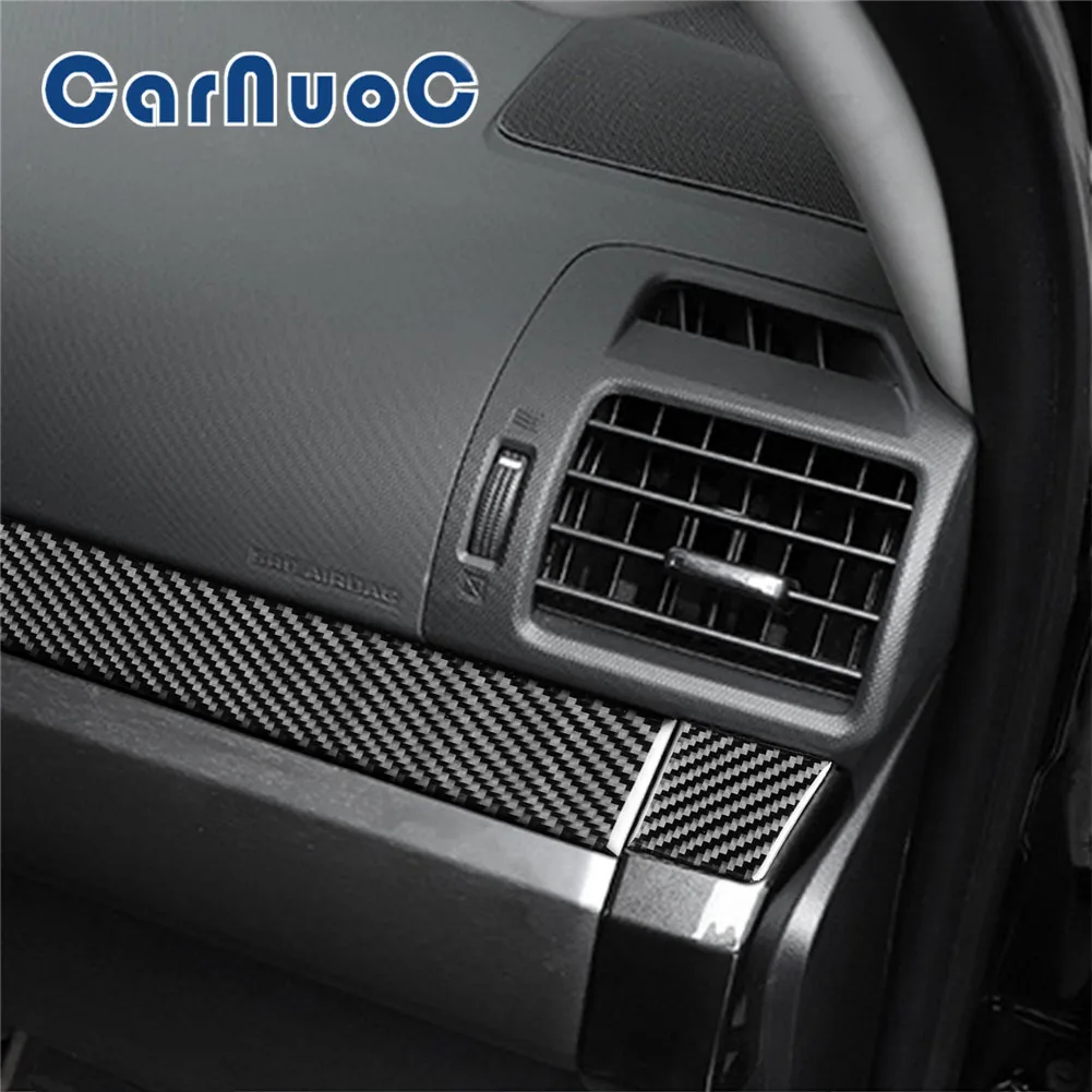 

For Toyota Supercar 4runner 2010-2020 Accessories Dashboard Decorative Strip Car Interior Carbon Fiber Stickers Instrument Trim