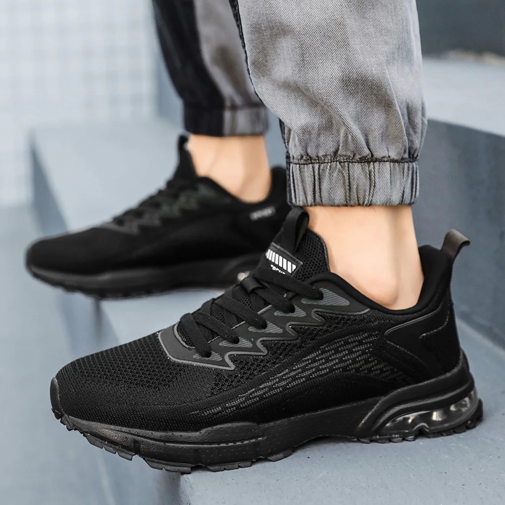 Mens Sneakers Air Cushioning Running Shoes Athletic Training Sports Shoes Breathable Running Jogging Sneakers Sports Shoes Male