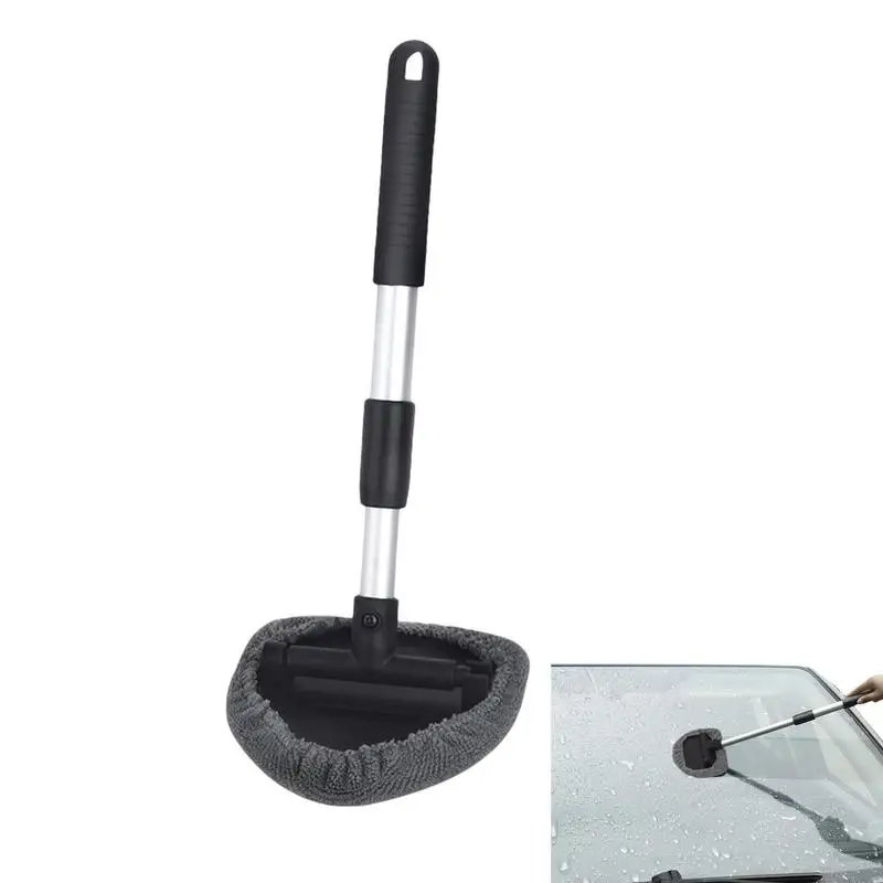 

Windshield Cleaning Tool ABS Strong Absorbent Car Wash Brush With Extendable Long-Reach Handle For All-size Cars Cleaning