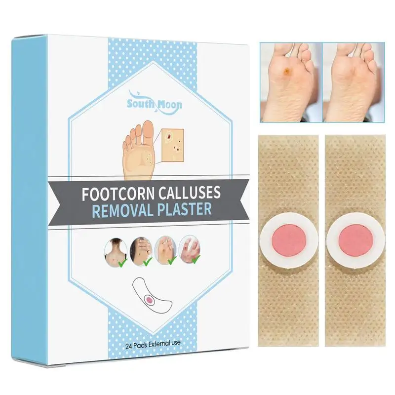 

Footcorn Calluses Removal Plaster 24PCS Calluses Medical Plaster Foot Corn Remover Stickers Feet Callus Chicken Eye Sticker