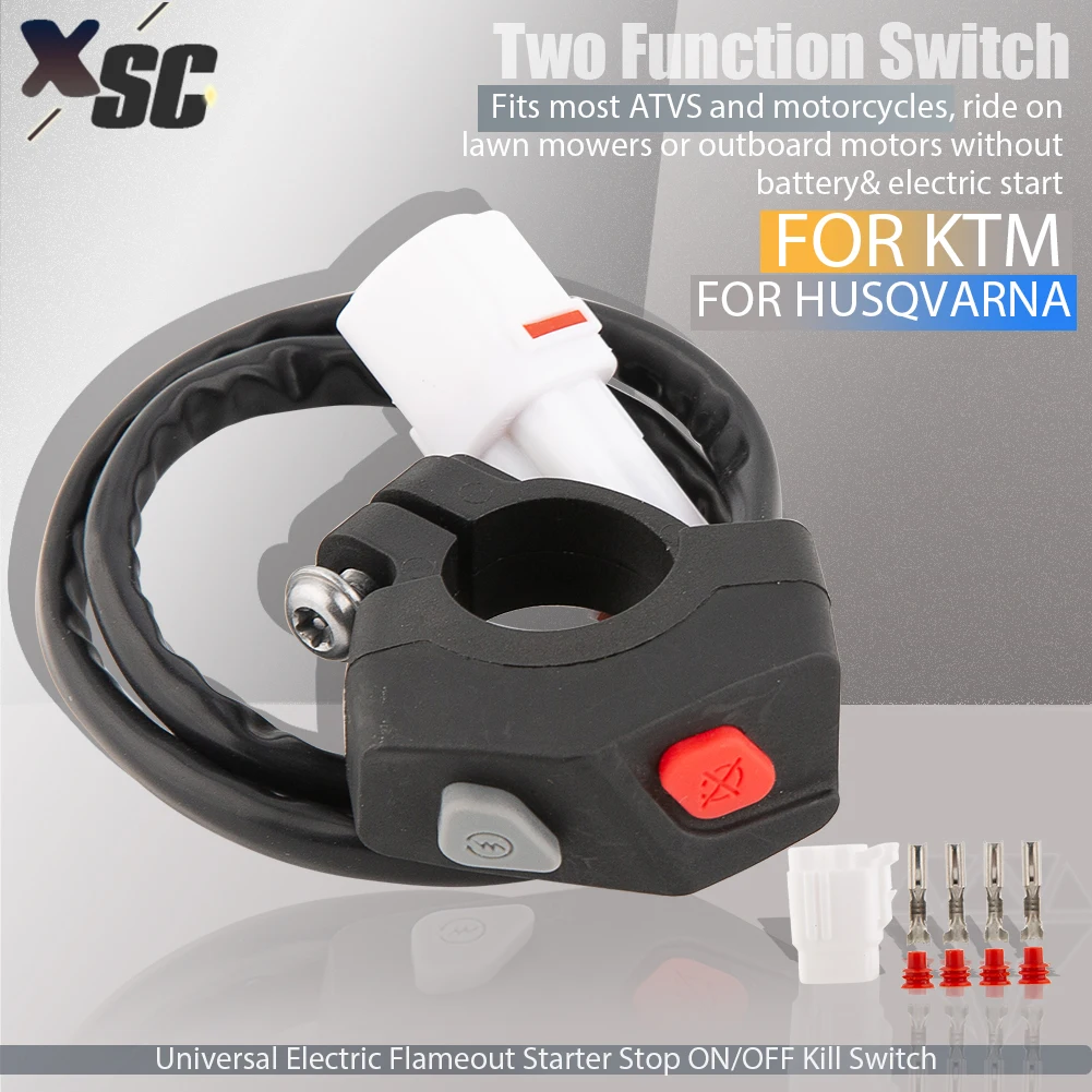 

Motorcycle Headlight Horn Kill Switch For KTM EC ECF EXC XC-W EXC TPI SMC SXC RALLY SUPER ENDURO TE FE FX Two Function Switch
