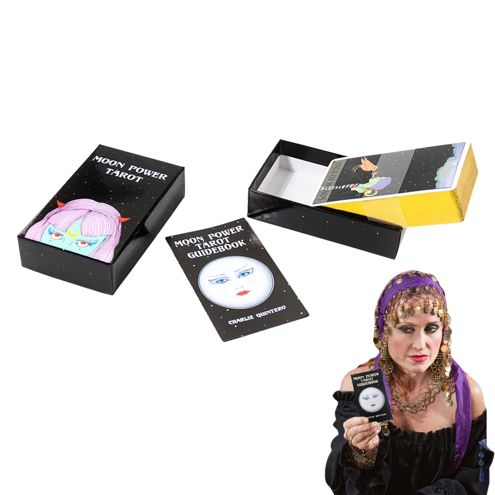 

Moon Power Tarot Cards Tarot Cards For Beginners English Version Suitable For Beginners And Professionals Gift Cards Toys For