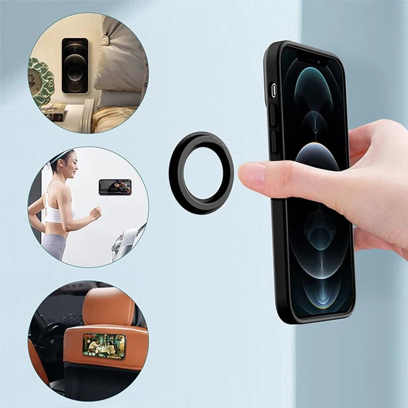 

Magnetic Ring Wall Holder For iPhone 14 13 12 Magnet Wall Mobile Phone Holder Magnetic Car Phone Stand Powerful Magnet Car Mount
