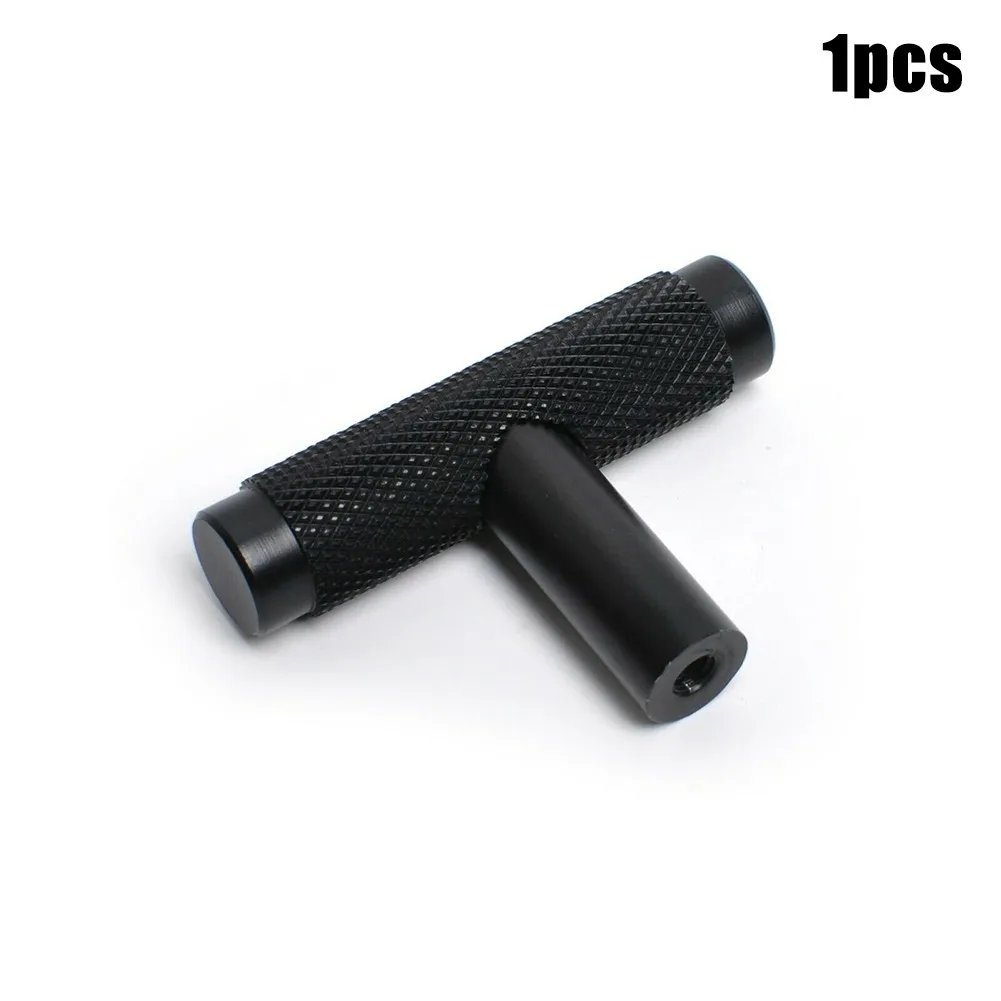 

1/2/510 Pcs Kitchen Cabinet Door Drawer Cupboard Knurled T Bar Knob Frosted Pattern Modern Simple Fashion Handle Wardrobe Handle
