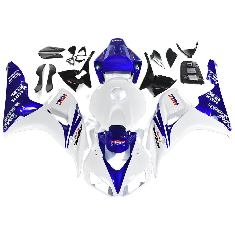

Painted Blue White Fairing Fit for HONDA 2007 2006 CBR1000RR CBR 1000RR 06 07 New Injection Mold ABS Plastics Body Kit Bodyframe