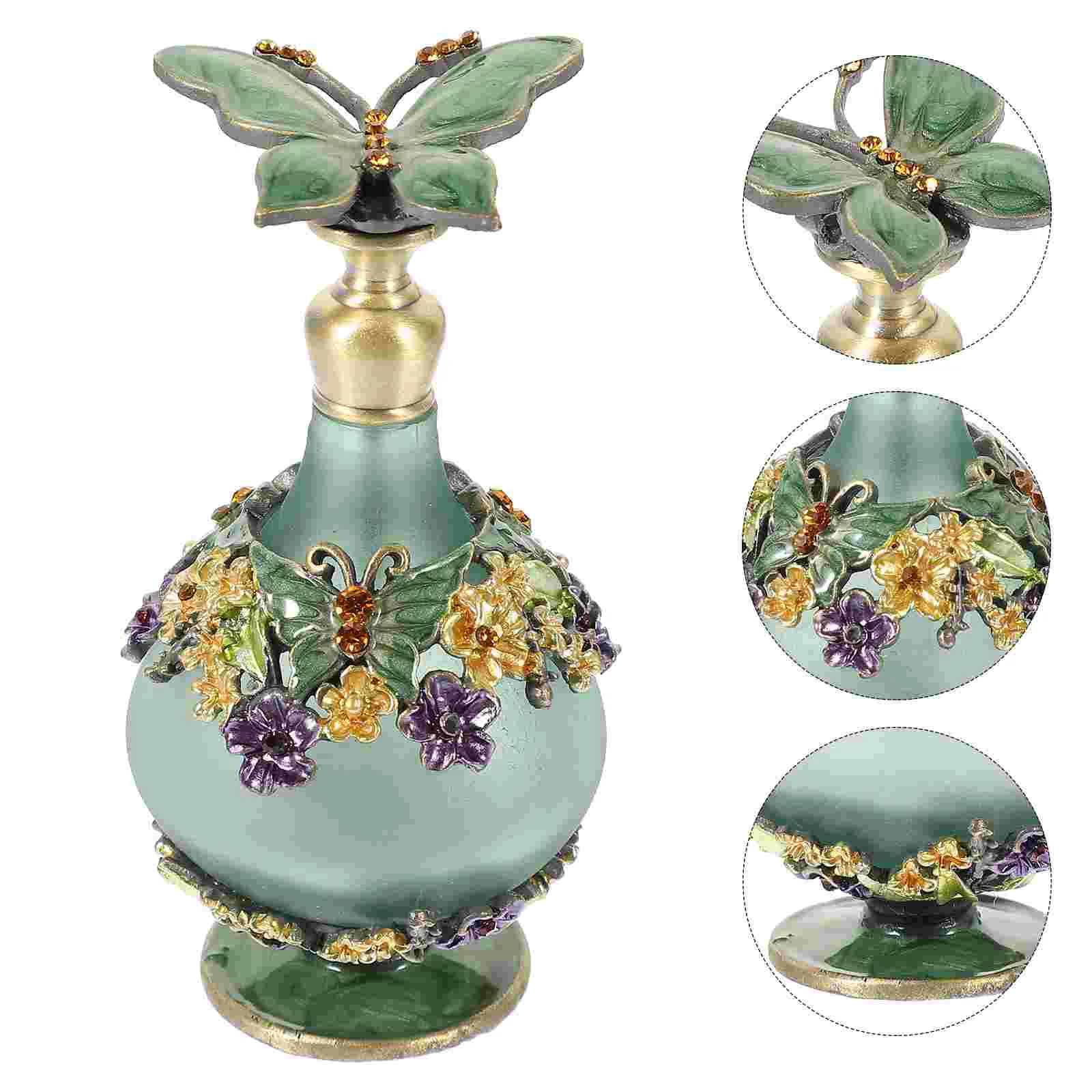 

Perfume Bottle Bottles Oil Essential Vintage Glass Container Empty Crystal Sprayer Refillable Arabic Eastern Middle Decorative