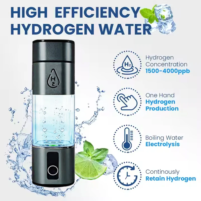 Прямая продажа с фабрики, богатая водородом, генератор воды, бутылка SPE и PEM Tech 6000PPB, двухкамерный генератор, ионизатор H2, ингаляционное устройство (art.: 3920cceef0ab3) - 3920cceef0ab3