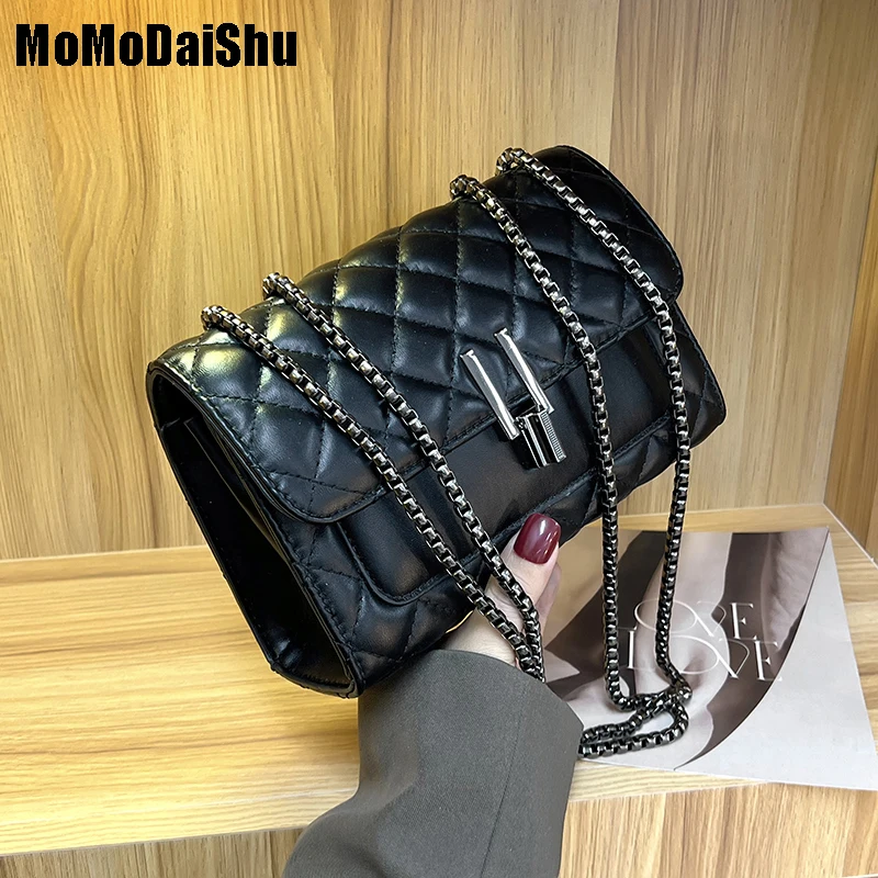 2022 однотонные роскошные дизайнерские сумки, женские кожаные сумки через плечо на цепочке, сумки на плечо, женский клатч