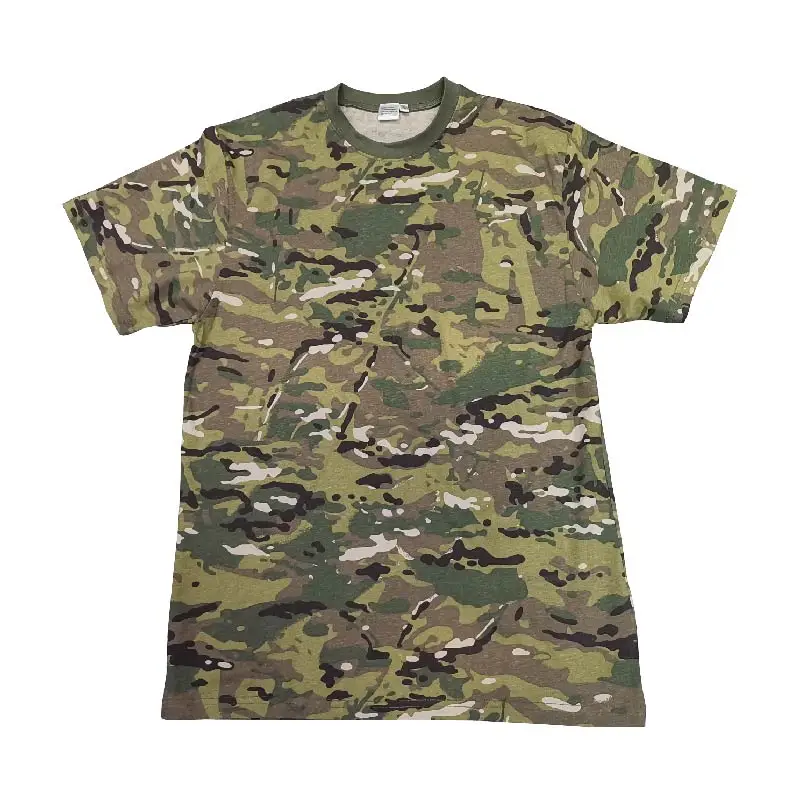

Outdoor Tactical Sports Round Neck Camouflage Cotton T-shirt Short Sleeve