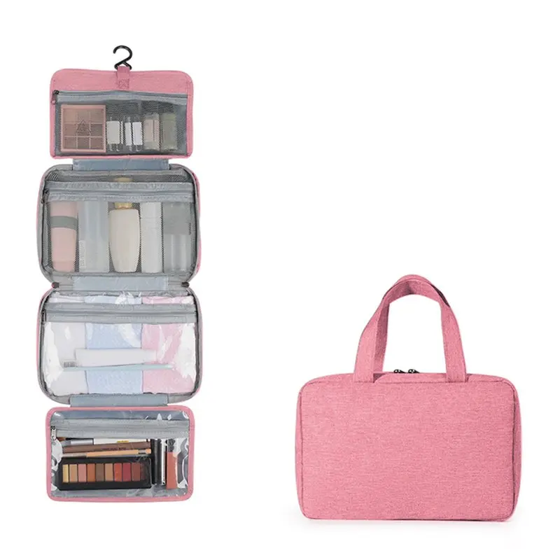 

Travel Toiletry Bag Extra Large Toiletry Organizer Storage Bag with Hanging Hook Makeup Cosmetic Bag for Toiletries
