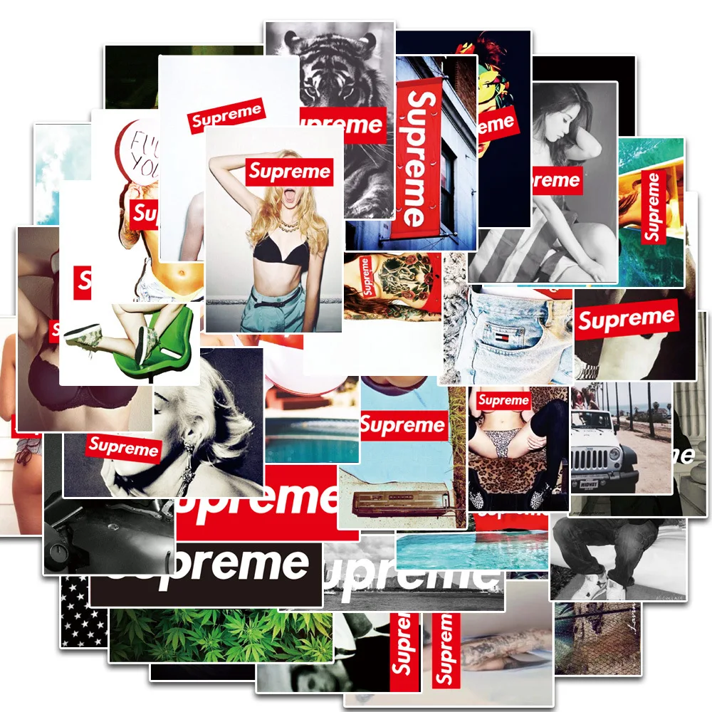 

Fast Delivery100pcs Non-repeating Sexy Vulgar Tide Brand Graffiti Stickers