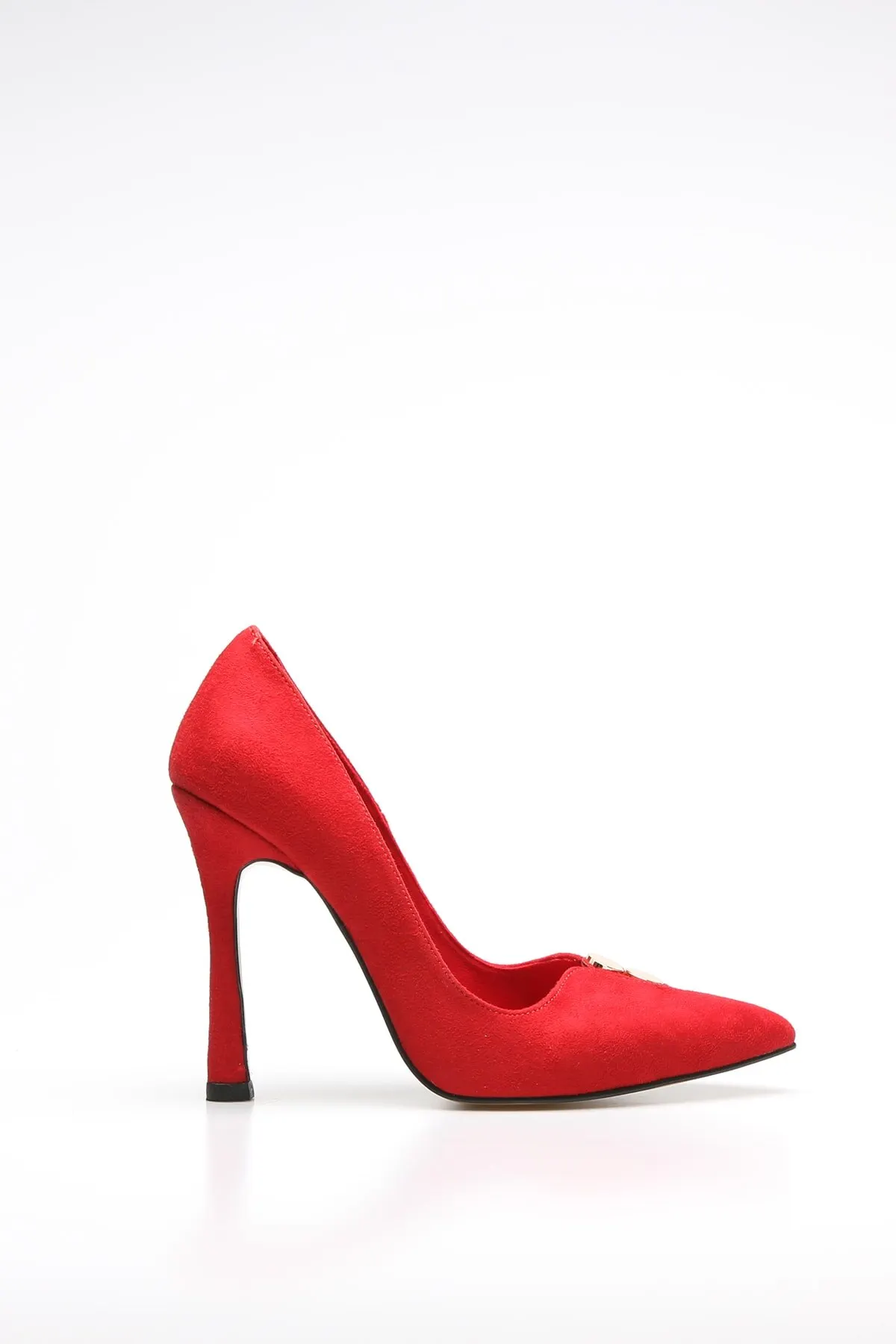 

Модная стильная красная замшевая Женская вечерняя Обувь на шпильке