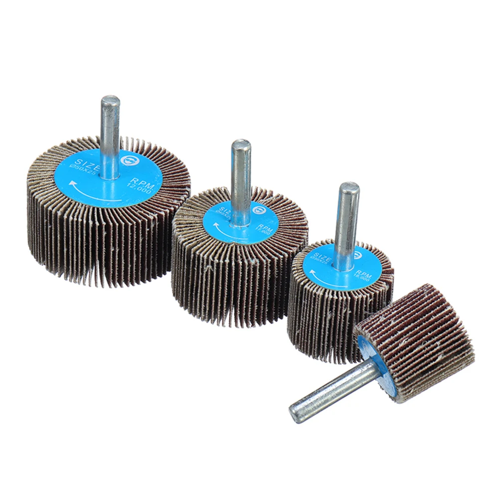 

4pcs 25/30/40/50mm Sanding Flap Disc Wheel Grinding Head For Electric Drill Polishing Grinding Repairing Molding