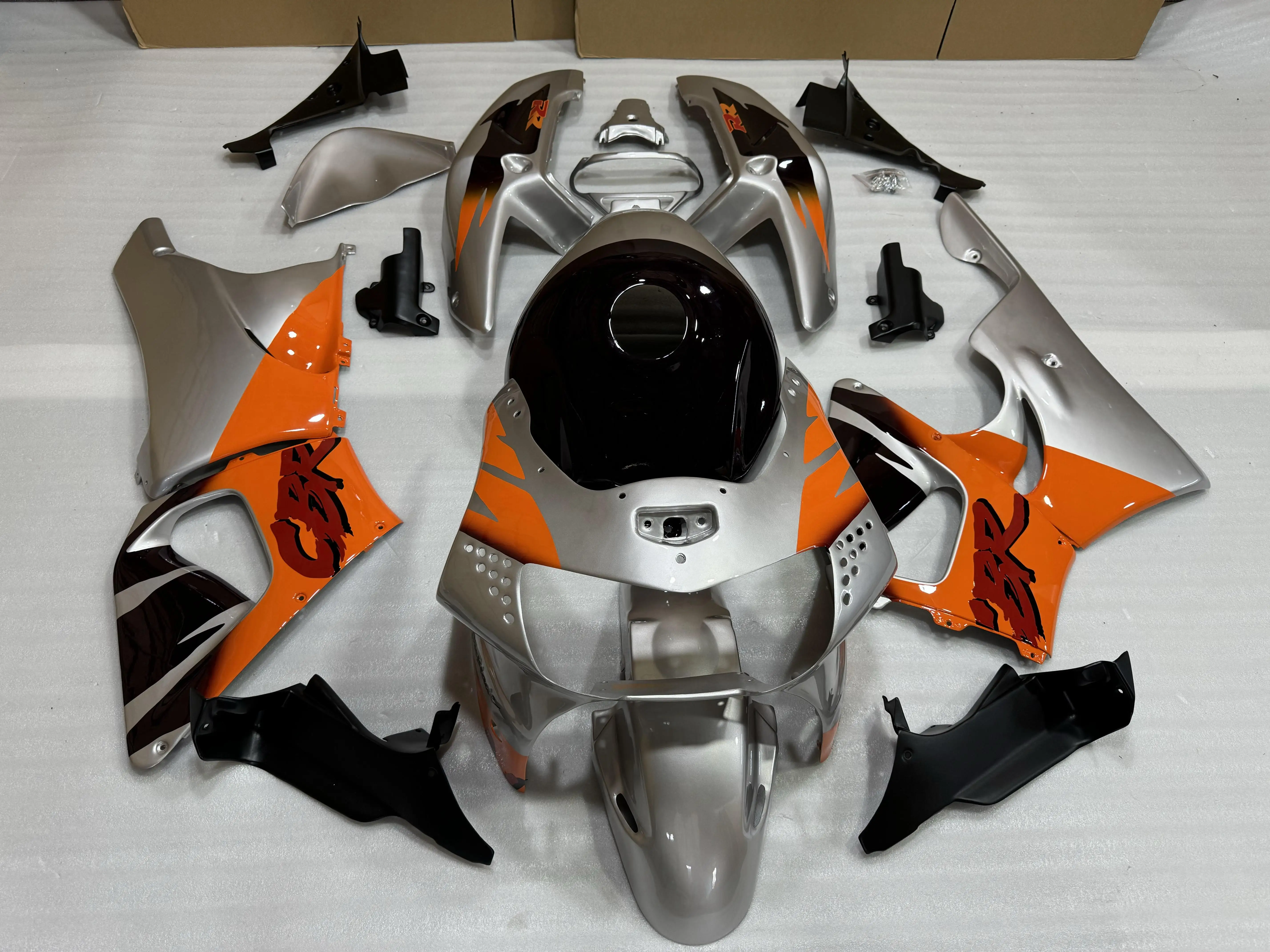 Комплект обтекателя подходит для HONDA CBR 900RR 900 1998 1999 оранжевый черный обтекатель