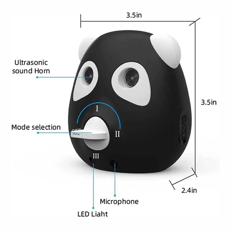 Улучшенное устройство для контроля лая звуковое удаления Диапазон действия 50