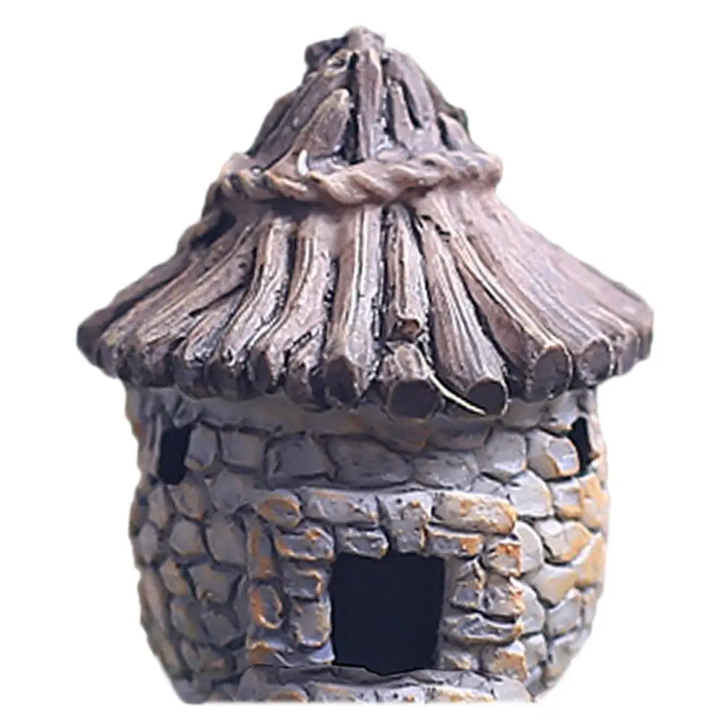 

1 Piece Of Mini Hut Villa DIY Toy Crafts Character Moss Terrarium Fairy Tale Garden Decoration Landscape Decoration Doll House