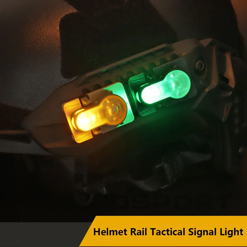 

Helmet Rail Type Tactical Signal Light Flashing Outdoor Rescue Survival Lights Motion Recognition Teammate Identification Light
