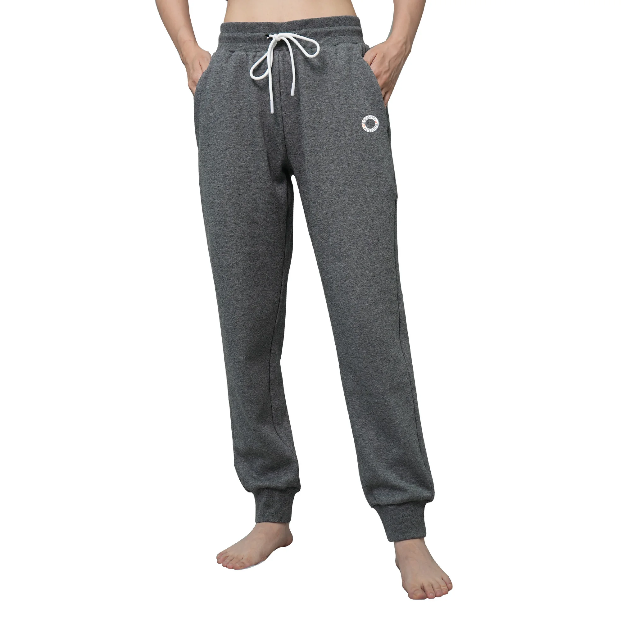 

Women's Soft Fleece Lined Jogger Pants Warm Sweatpants Thermal Athletic Lounge Petite Tall（Grey, 34//）