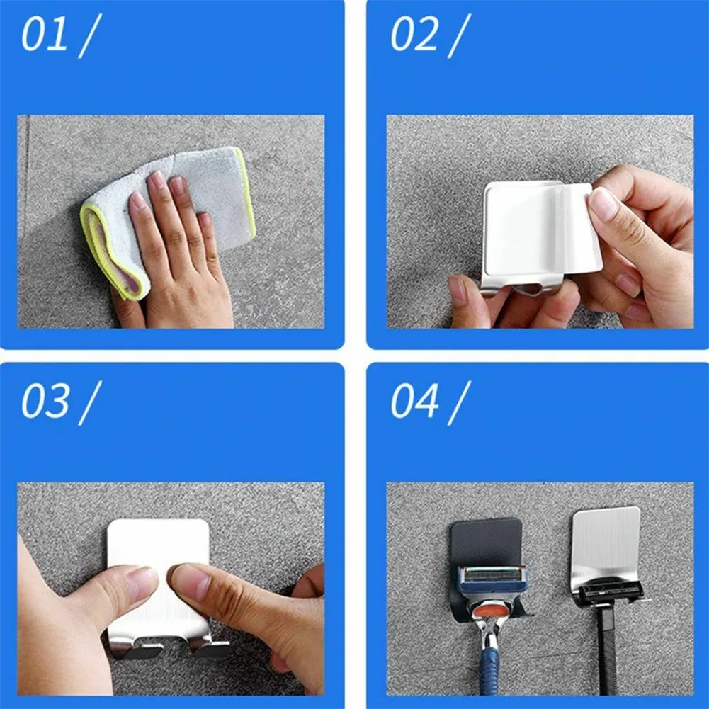 

Настенный держатель из нержавеющей стали для Мужской бритвы, 2 шт.