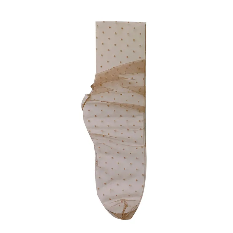 1pair Sexy Dot Lace Socks Woman Socks Ultra-thin Summer Transparent Hollow Mesh Socks Fashion fairy socks