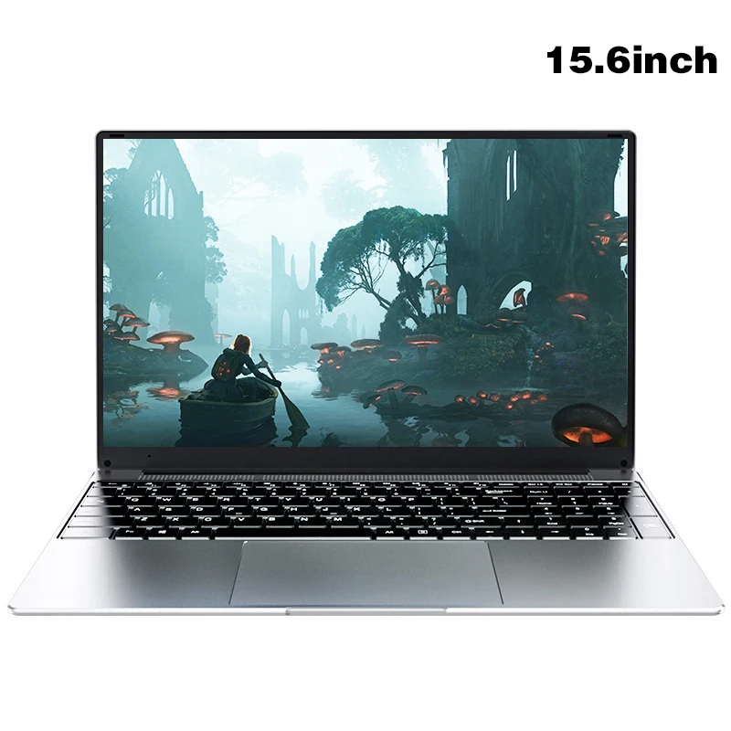 Intel Celeron J3455 15.6 Inch 8GB RAM 128GB 256GB SSD Metal Body Wifi Online Class Notebook Window 10 1080 Ips Gaming Laptops