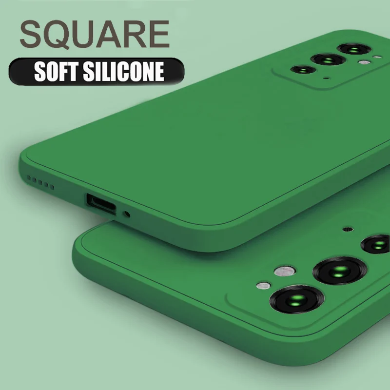 

Minimalist Square Candy Silicone Phone Case for OnePlus 10 Pro 9R 9 9RT 8T Nord CE 200 2 5G Case for One Plus Nord N20 5G Cover