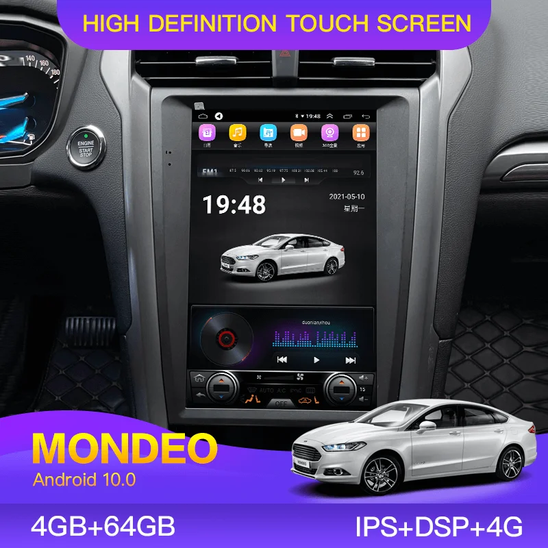 Ford Mondeo 2013-2019 Tesla Радио Мультимедийный видеоплеер GPS позиционирование