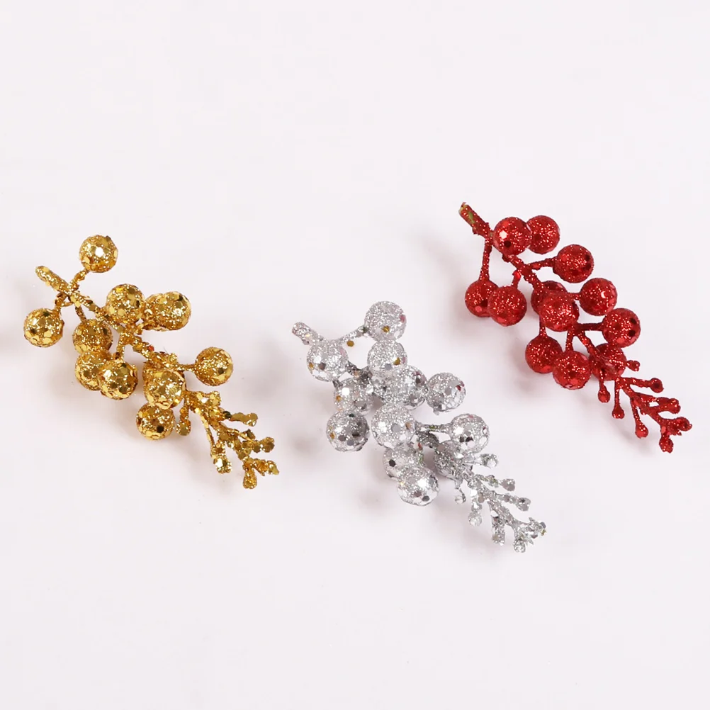 

Stems Berries Artificial Holly Flower Simulation Pomegranate Garland Wreath Crafts Diy Realistic Sticks Picks Christmas Rosehip