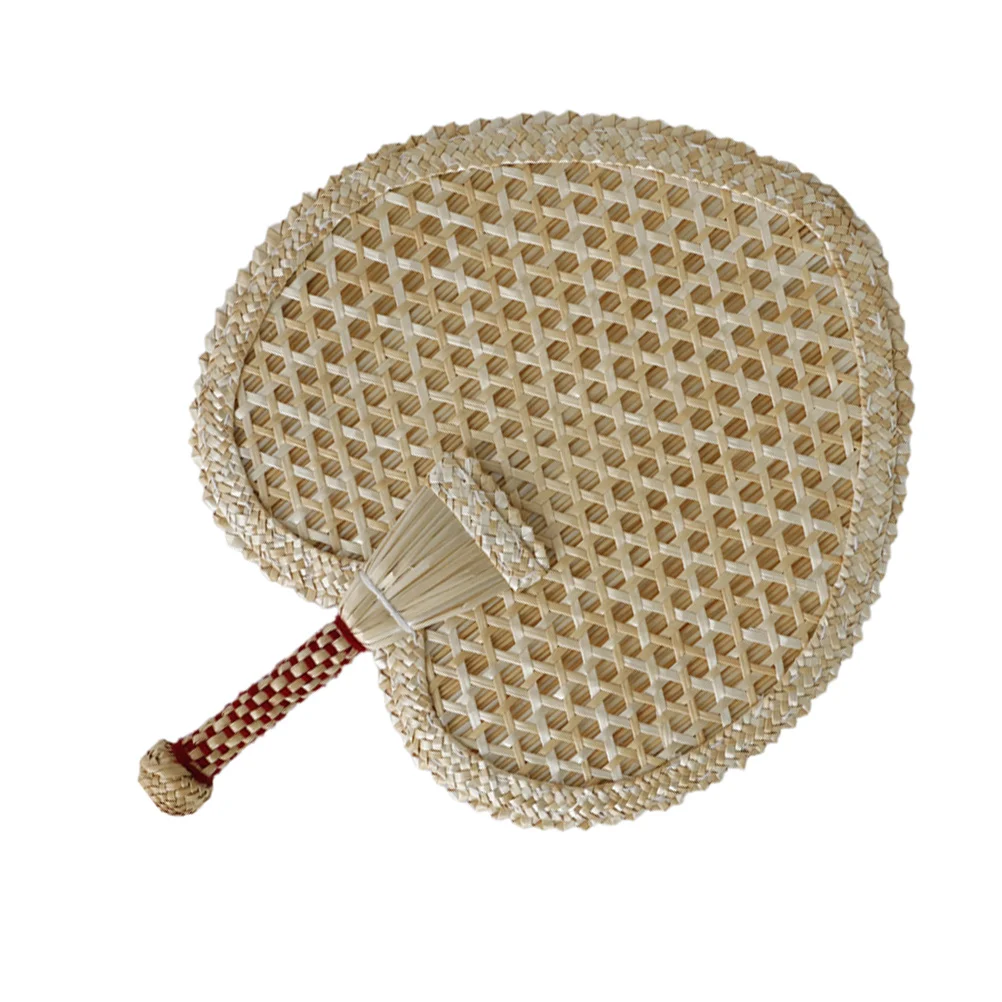 

Straw Fan Outdoor Summer Decor Summer Fan Photo Prop Props Weaving Fan Polyester Home Wall Decoration Travel Cool Pu Fan