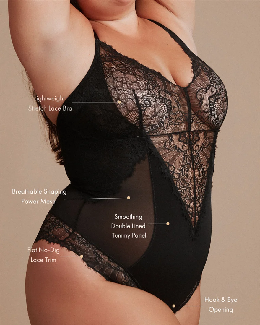 

Smoothing Lace Shapewear Bodysuit Fajas Reductoras Y Modeladoras Mujer Butt Lifter Shaper Tummy Control Underwear Корсет Skims