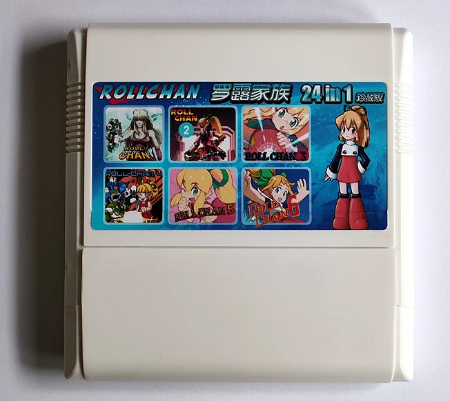 

60pin 8bit game card : ROLLCHAN 24 IN 1 Collection Cartridge ( Japan Version!! )