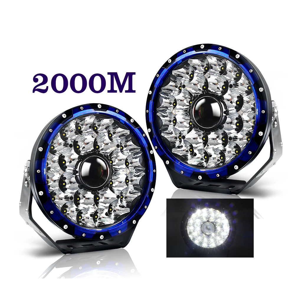 

145W Round 9Inch 12V 24V Off Road 4Wd 4X4 Spot 185W Fog Auxiliary Headlight 9 inch Led Driving light