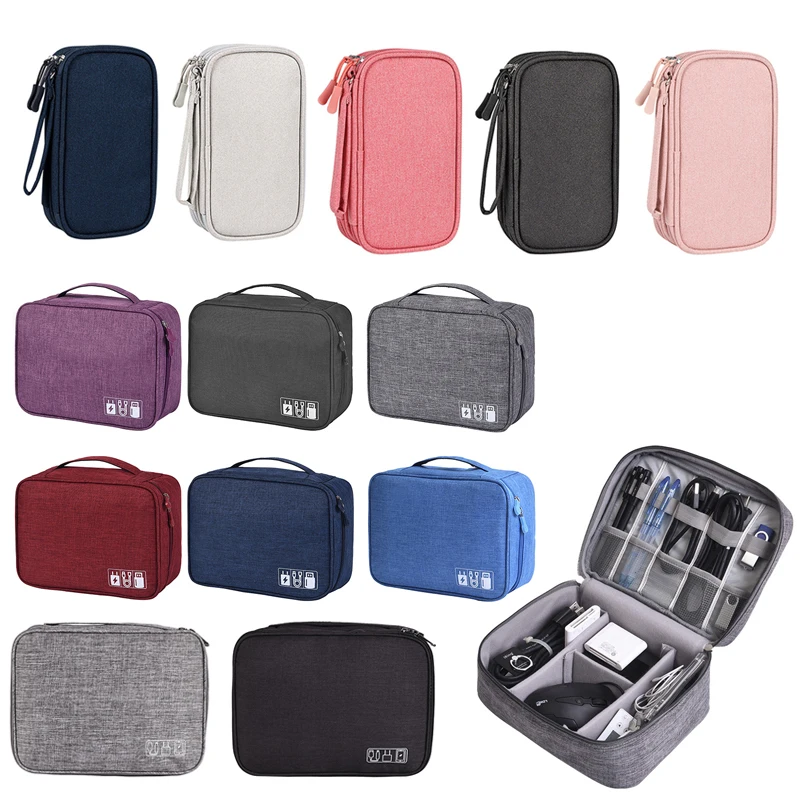 

Сумка для хранения штекера зарядного устройства и кабеля, Портативная сумка для хранения наушников, пылезащитные принадлежности, водонепр...