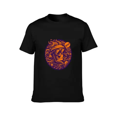 Coffee Character Chaos T-Shirt tops luxury designer cute clothes man clothes men workout shirt