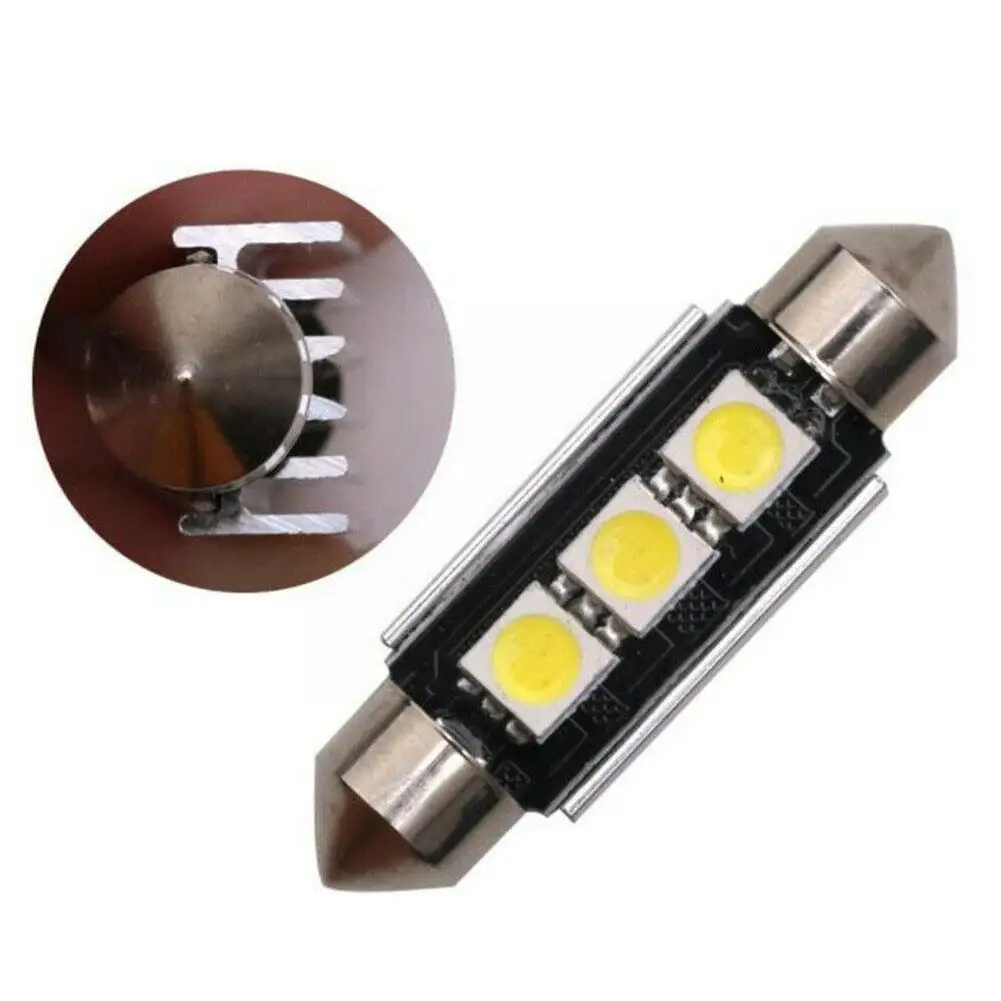 Автомобильные светодиодные лампы для номерного знака 2 шт. 36 мм 6411 алюминиевые
