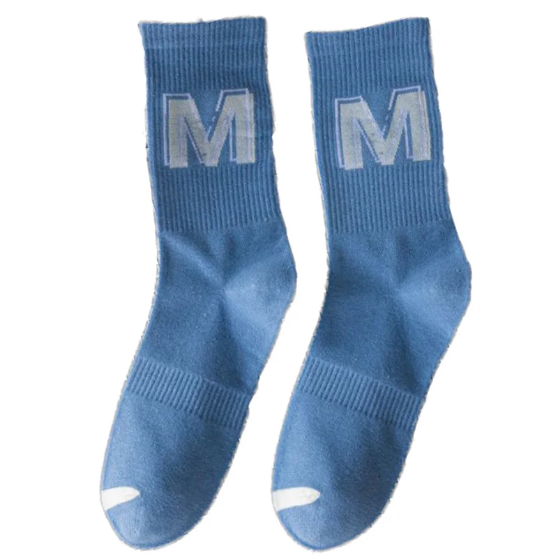 10 Pair Korean Style Women Socks Digital Print Cycling Cotton Socks Set 35-41 Size Autumn Winter Long Cute Foot Cover Streetwear