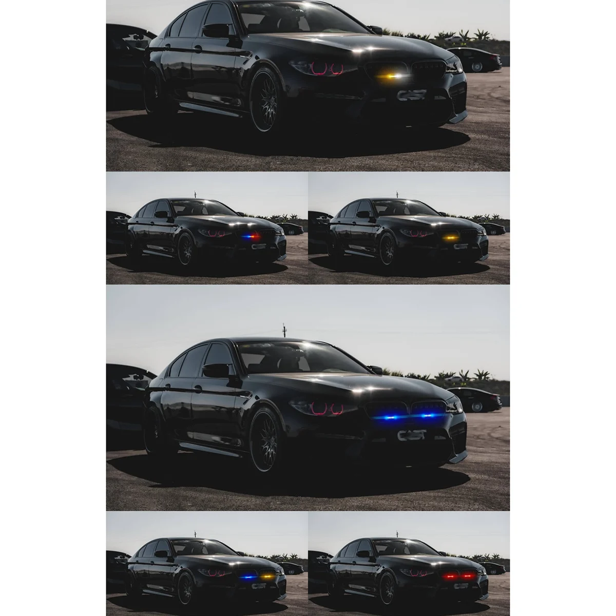 12-24 В однорядный 6 светодиодов сигнальная лампа для грузовика модифицированный